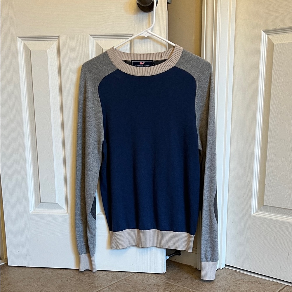 Patchwork Lightweight Sweater - image 1